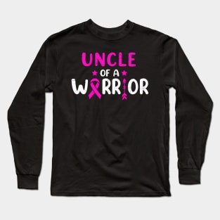 Uncle Of A  Breast Cancer Awareness Family Matching Long Sleeve T-Shirt